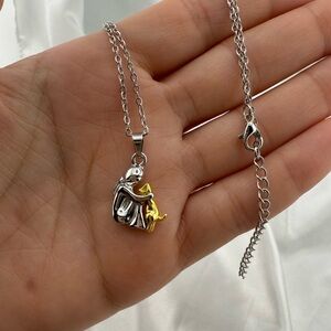 New! Dog love stailness steel Two-Tone Pendant Necklace adjustable